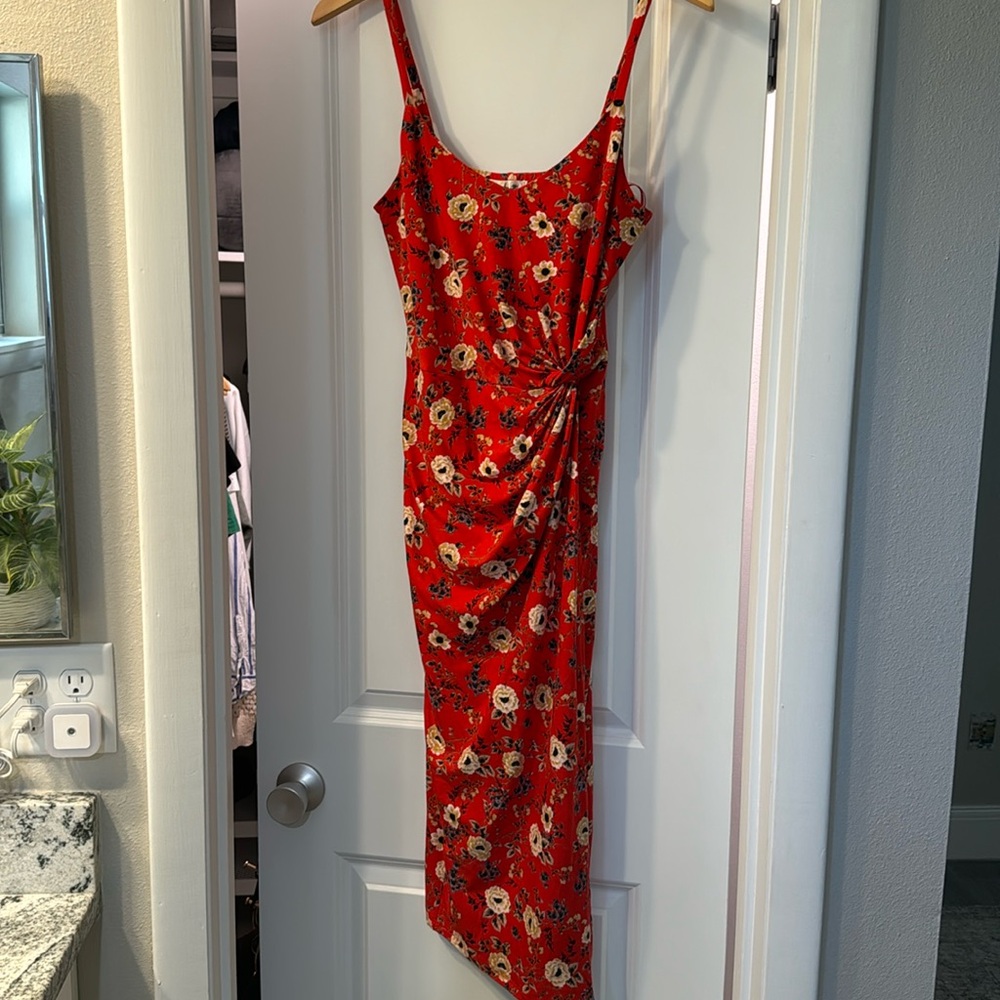Nine Britton Knit Fitted Midi Dress - Size Small